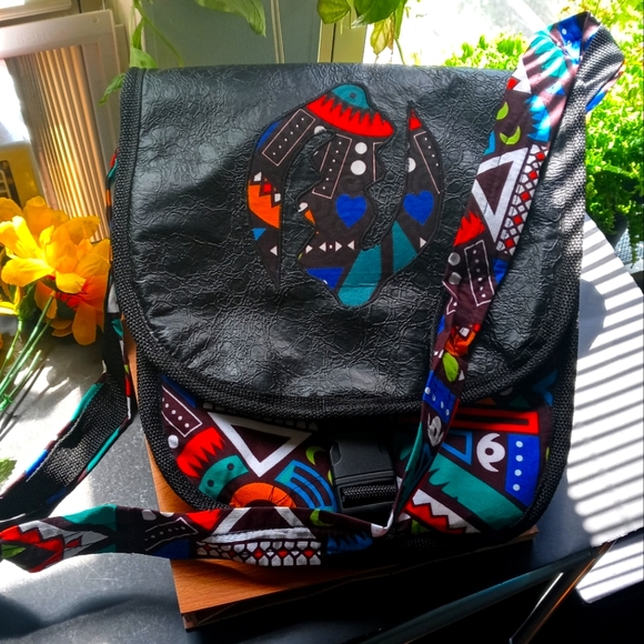 1PC Beautiful African Gye Nyame Crossbody Bag - Picture 11 of 12